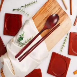 [골드스마일]옻칠수저 세트 옻젓가락 구성