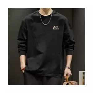 남자 라운드넥 티 셔츠 가을 순면 이너 얇은 라운드 빅사이즈 캐주얼 ST3