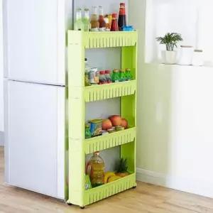 [JED] 이동식 4단 주방 선반 수납 트레이 틈새