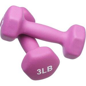 퓨시온 네오프렌 덤벨 핸드 웨이트, 홈 헬스 요가 필라테스 운동을 위한 헥사곤 논슬립 웨이트 2종 세트