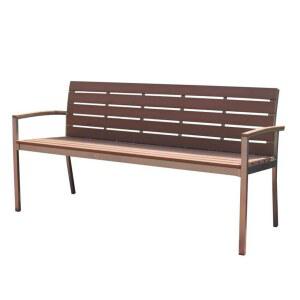 수지목 벤치 등받이 미터 의자 플라스틱 공원 야외 나무 우드 스틸