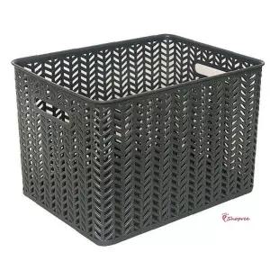 헤링본바스켓6호 24L 오픈형 차콜yza253