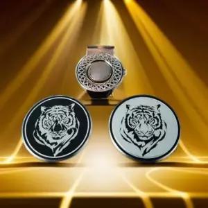 호랑이 골프 볼마커 자석클립 세트 흑호 백호 TA3832142