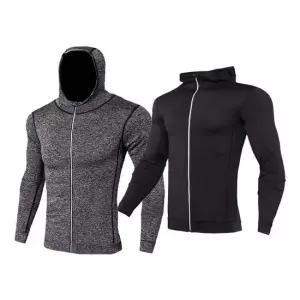 남성 머슬핏 기능성 통풍 매쉬 트레이닝복 상의 긴팔