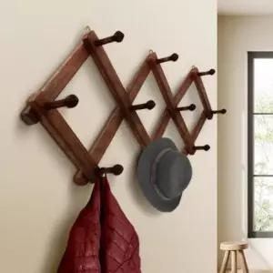 [생활] 벽걸이 자바라옷걸이 고급 리 벽옷걸이 3단 가방걸이