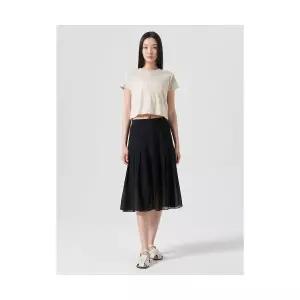 매장정품 에잇세컨즈 8SECONDS 시폰 플리츠 스커트 블랙 (354527MQ55) 354527MQ55 678337