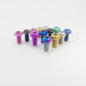 티타늄 티 볼트 M5x10mm T25 Torx Ti M5 나사 자전거 디스크 브레이크 로터 Road Bike