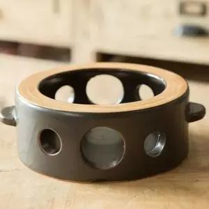 내열워머 이천도자기 투톤 내열 워머 티포트 푸드워머