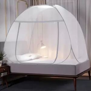 원터치 모기장 바닥일체형 120x200 그레이