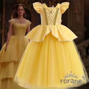 벨공주 여아 유아 아동 공주 드레스 KiW8+2sLJ