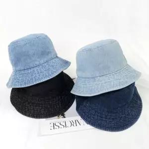 볼캡 4컬러 데님 빈티지 여성 벙거지 버킷햇 모자