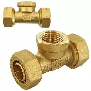 엑셀파이프 연결 속T형 황동이음쇠 15A