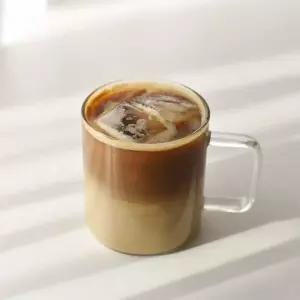 유리잔 360ml 내열 머그컵 카페 홈카페 손잡이 유리컵