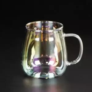 유리컵 오로라 머그잔 내열 물컵 400ml