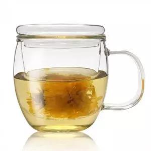 유리컵 티머그 손잡이 내열유리 컵