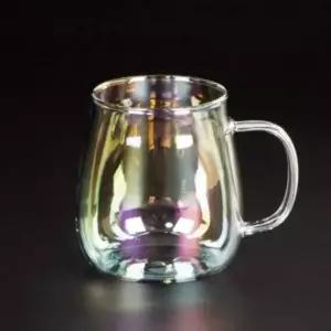 유리컵 오로라 머그잔 내열 물컵 400ml