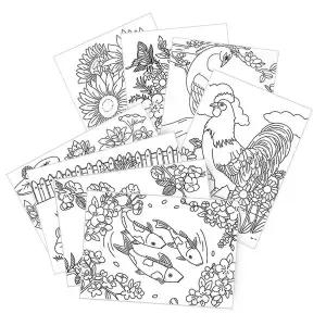 [셀러에이드]시니어 컬러링북 도안 색칠공부 어르신 어른 성인