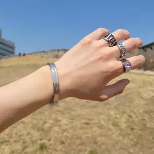 [노블른] 써지컬 서지컬 스틸 레터링 남자 뱅글 팔찌