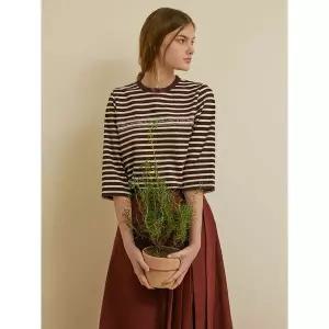 [하프클럽/]자수아트 티블라우스_QBSFB007