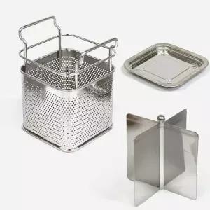 bns 스텐 타공 사각 수저통 대 주방/식당/조리도구/식기/보관