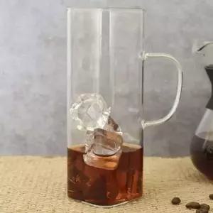 유리컵 머그컵 내열 커피잔 사각 500ml 1P