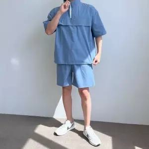 남성 9컬러 여름 아노락 반팔 반바지 트레이닝세트