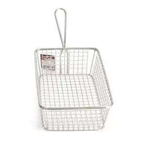 bns 업소용 스텐 미니 튀김 손잡이 사각 바스켓 3호