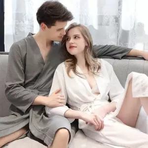 호텔 와플 샤워 가운 목욕 바스 로브 골프가운  라운지웨어 신혼부부선물