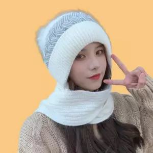 방한모자 겨울 니트 목도리 방한모 모자