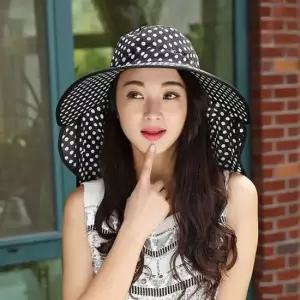 여자 여름 바캉스 휴양지 룩 썬캡 엄마 챙 넓은 모자