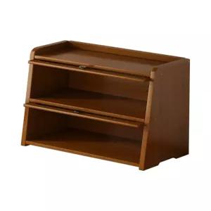 미니 원목 주방 서랍형 그릇장 카페 미닫이 상부장 수납장 그릇 수납 진열