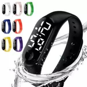 [스트랩18종] 터치 전자시계 방수 LED 손목시계 스포츠시계 학생시계 실리콘