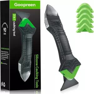 3 in 1 실리콘 코킹 도구 키트-스테인리스 스틸 제거 6개의 패드로 구성된 마감 주방 욕실 타일 샤워