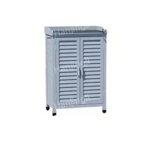 야외 아사쿠사 안뜰 보호 캐비닛 사각형 녹색 저장 학교 방수 공구실 라이트그래스그린