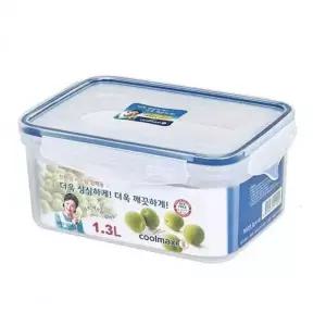 밀폐용기 1.3L 1P 반찬통 냉장고 쿨맥시 직사각 정리 유리반찬통