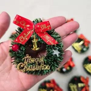 크리스마스 트리 미니 리스 벽걸이 장식