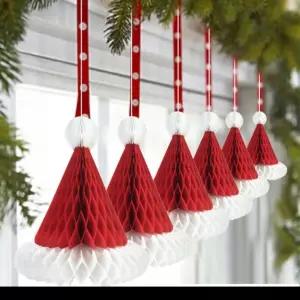 [인기템]성탄절 트리 장식 3D 입체 종이장식 소품 크리스마스파티 산타 인형 트리장식 현관 꾸미기