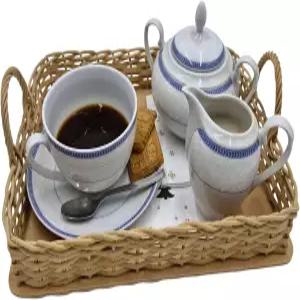 DIY 바구니 직조 트레이 키트 - 올인원 공예 세트 내추럴 라탄 나만의 위커 만들기