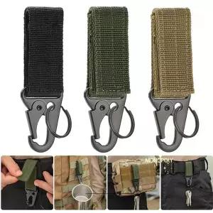 [셀러에이드]캠핑 아웃도어 찍찍이걸이 등산 열쇠고리 홀더 찍찍이
