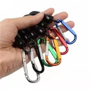 [셀러에이드]와이어 카라비너 등산 낚시 캠핑용품 타프 스토