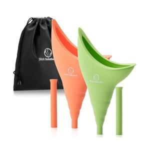 슬릭- 여성 소변기, 2개, 휴대용 소변기