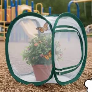30x30 메쉬 투명창 원터치 팝업 텐트형 곤충 관찰망 사육텐트 채집망 케이지