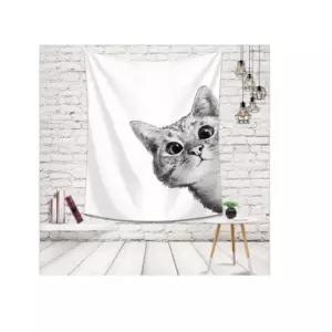 특대 고양이 패브릭 포스터 가림막 커튼 가리개 커텐 바란스 가림천 천포스터