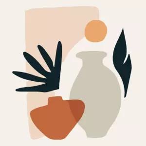 하모니아트 DIY 유화그리기 그림그리기 세트 유화페인팅 20x20 꽃병