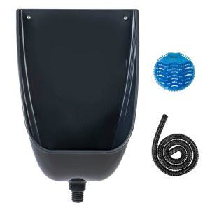 뒤브코리 남성용 플라스틱 소변기, 회색 야외 화장실, 물 없는 화장실용 대형 소변기