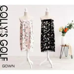 여성샤워가운 콜리스 샤워가운 (택1) 실크 원피스 밴드형 목욕가운