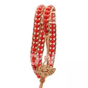 호연 불교 기원 팔찌 옥매듭 화목 복과 행운 합장주 염주 (산호)