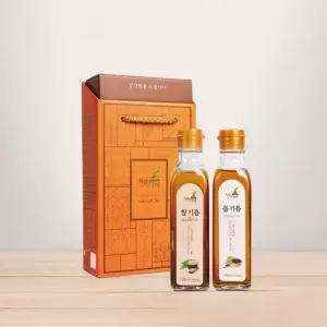 참기름 들기름 선물세트 180ml 2개입 들기름 참기름 기름세트 참기름선물선물세트