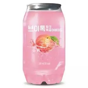 브이톡 핑크 복숭아에이드 350ml 3개 브이톡음료수 제로음료 복숭아 레몬 복숭아에이드