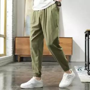 허리 밴딩 남자 세미 와이드 봄여름 고무줄 긴바지